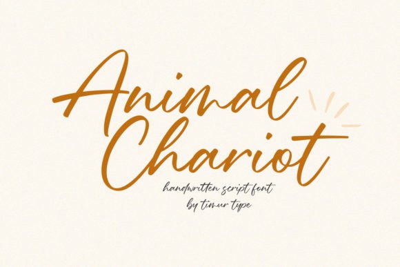 Animal Chariot: A Handwritten Font That Brings Personality to Every Craft
