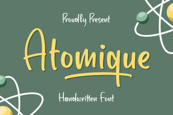 Atomique: A Handwritten Font That Brings Personality to Every Craft