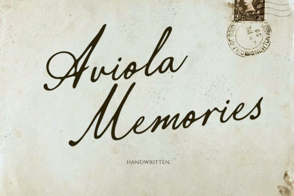Aviola Memories: A Vintage Script Font That Elevates Brand Identity