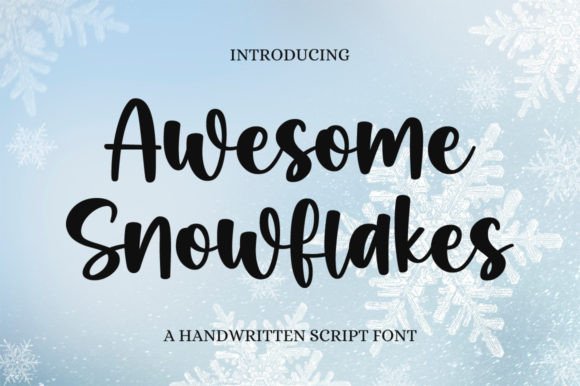 Awesome Snowflakes Font: A Delicate Touch for Elegant Web Design