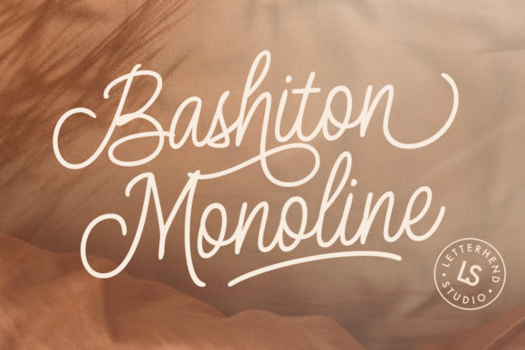 Bashiton Monoline: A Graceful Script Font for Elegant Editorial Design