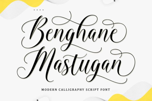 Benghane Mastugan: A Modern Script Font for Elegant Handmade Branding