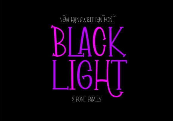 Black Light: A Sweet Handwritten Font for Crafters and Makers