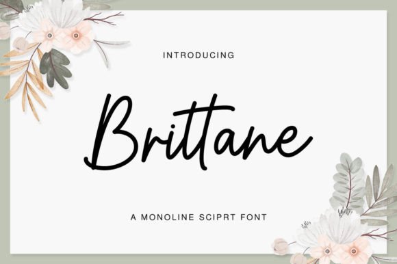 Brittane: A Timeless Handwritten Font for Crafters and Product Designers