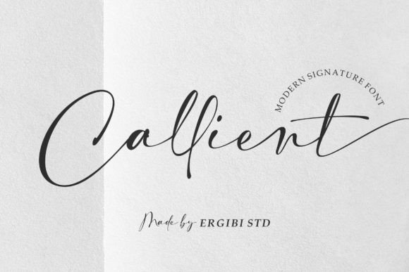 Callient: A Modern Script Font for Editorial Design and Digital Publishing