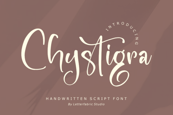 Chystigra: A Charming Script Font for Crafters and Product Designers