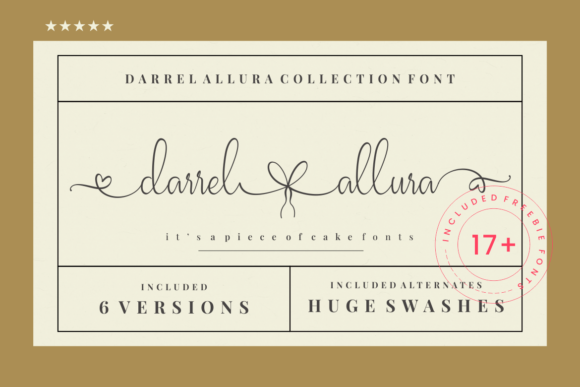 Darrel Allura Collection: Elevating Editorial Design with Elegant Script Typography