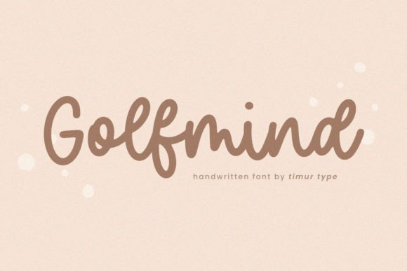 Golfmind: A Handwritten Font for Modern Web Branding