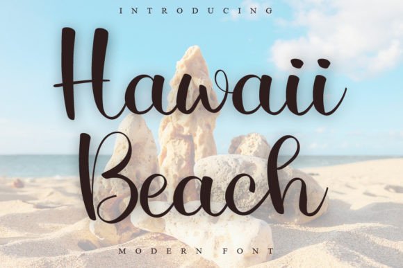 Hawaii Beach: A Romantic Handwritten Font for Crafters and Makers