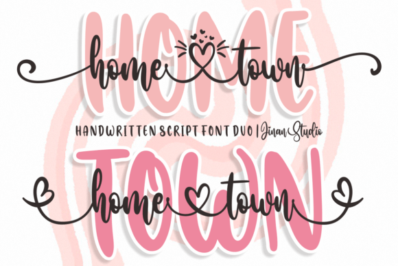 Home Town Duo Font: Elevate Your Brand with a Touch of Romance
