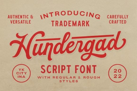 Hundergad: A Vintage Script Font That Elevates Small Business Branding
