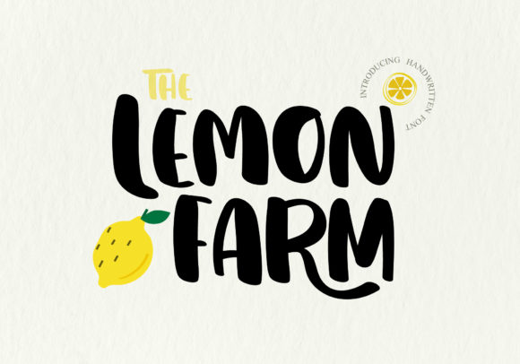 Lemon Farm: A Cheerful Handwritten Font for Editorial Joy