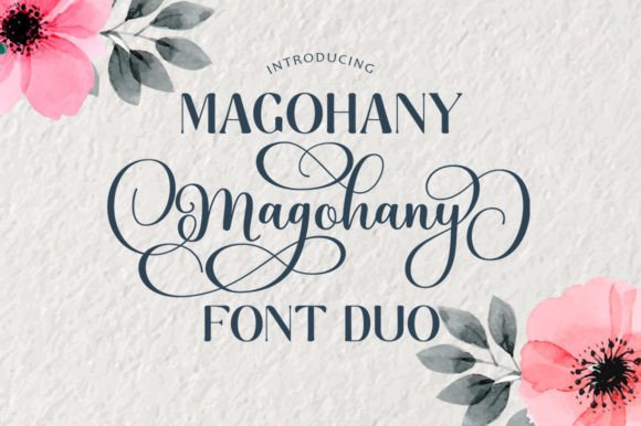 Magohany Duo: A Stylish Script & Serif Font Perfect for Crafters & Makers