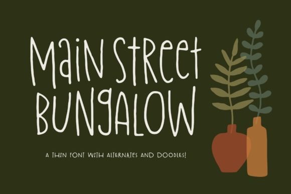 Main Street Bungalow: A Handwritten Font for Thoughtful Editorial Design