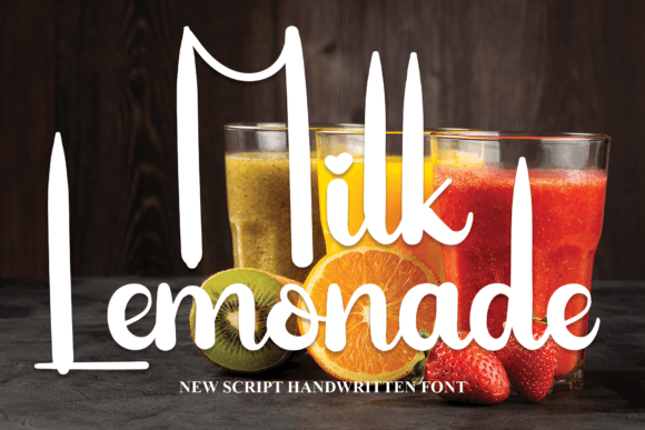 Milk Lemonade: A Sweet Touch for Handmade Fonts Lovers