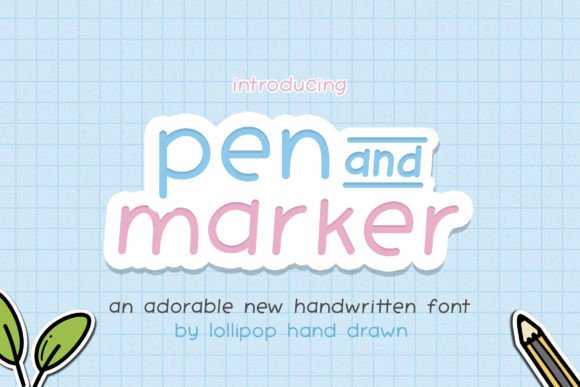 Pen and Marker: A Handwritten Font That Adds Charm to Every Craft Project