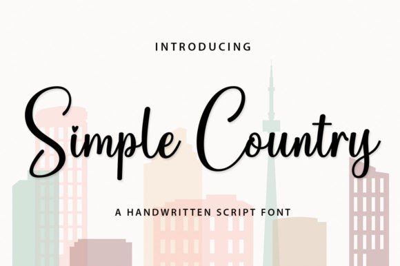 Simple Country: A Delicate Script Font for Elegant Editorial Design