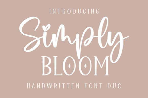 Simply Bloom Duo: A Chic Font Pairing for Professional Branding