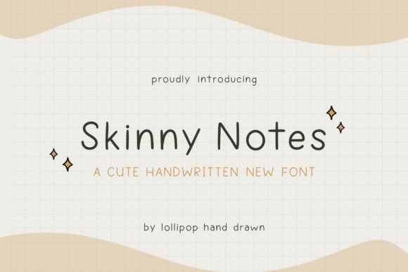 Skinny Notes: A Playful Handwritten Font for Makers and Creative Sellers