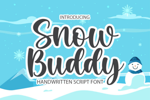 Snow Buddy: A Handwritten Font for Scroll-Stopping Digital Design