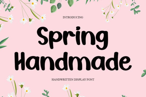 Spring Handmade Font: A Crafty Creator’s Secret for Charming Product Designs