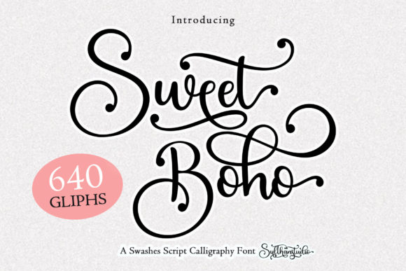 Sweet Boho: A Graceful Script Font for Modern Web Design Projects